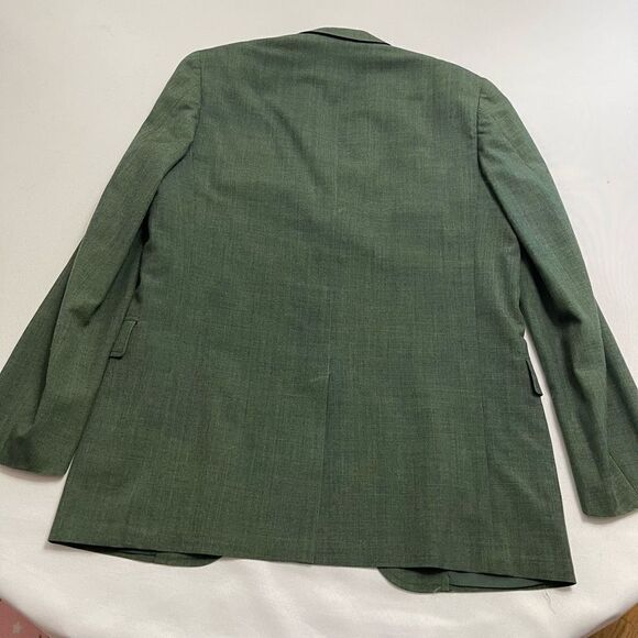 Boy Scout Hart Schaffner & Marx Green Blazer Bullion Boy Scouts VTG Size 37L - Picture 8 of 10